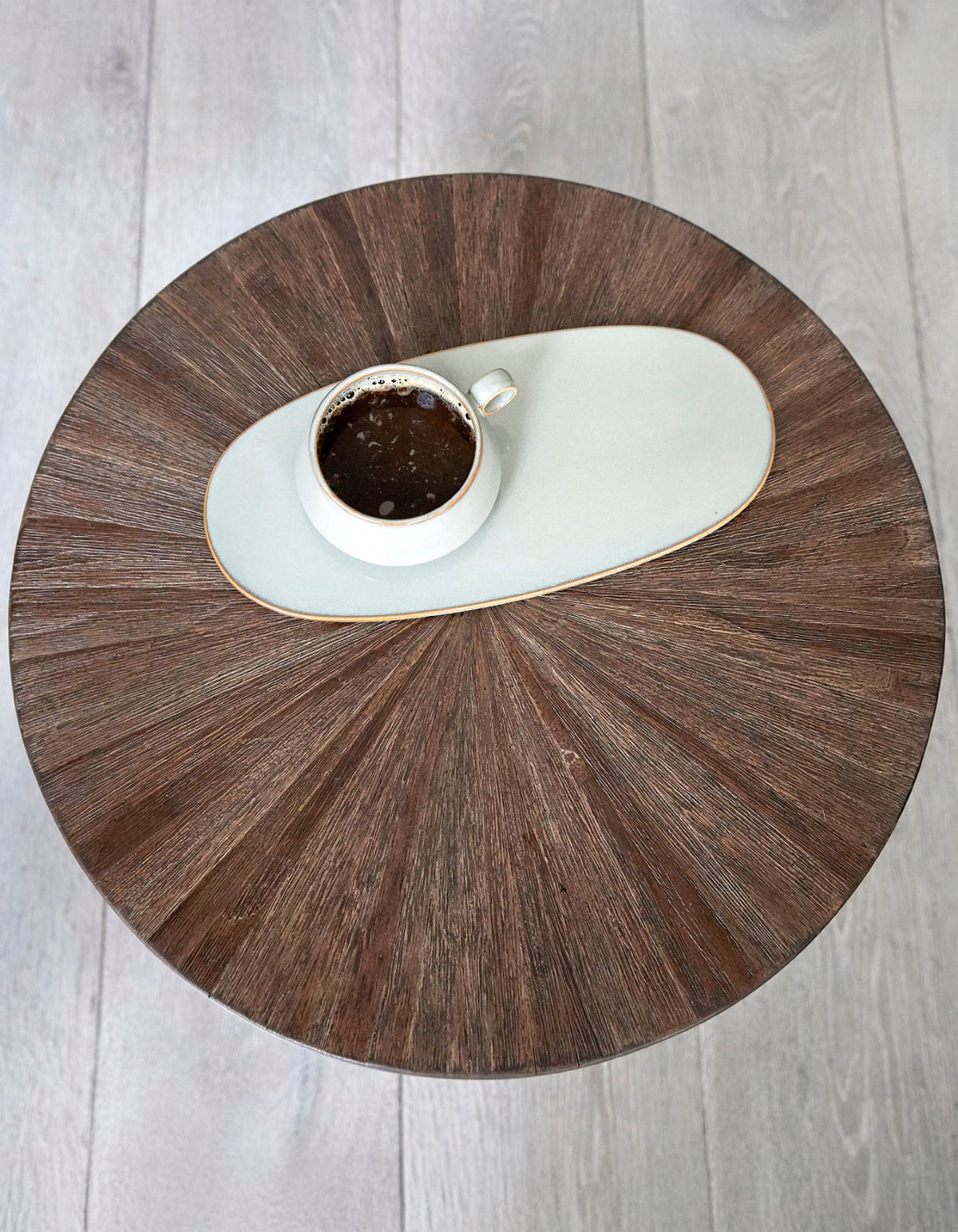 RECYCLED: Side Table Made of Recycled Teak Wood