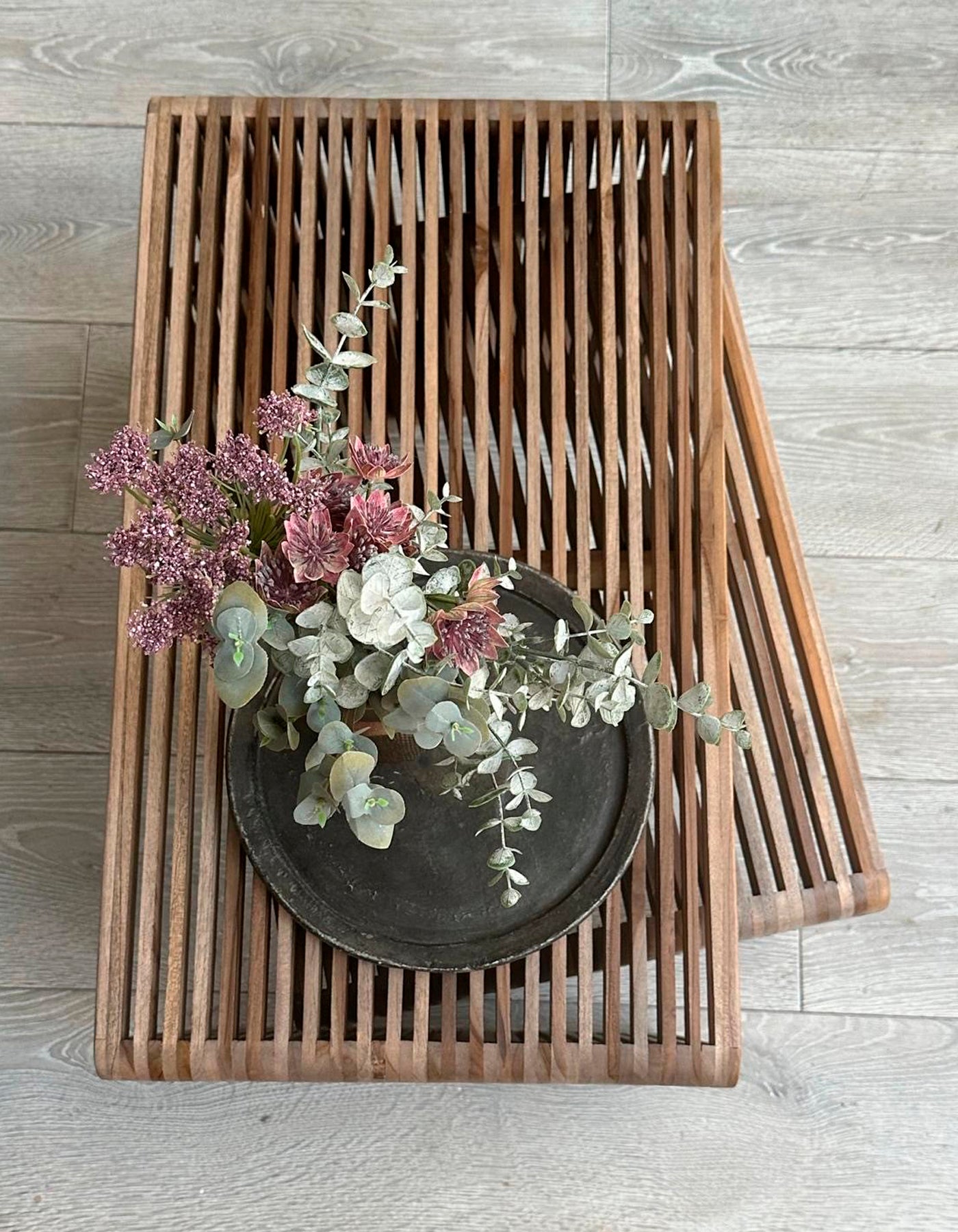 RECYCLED: Set of 2 Benches in Recycled Teak
