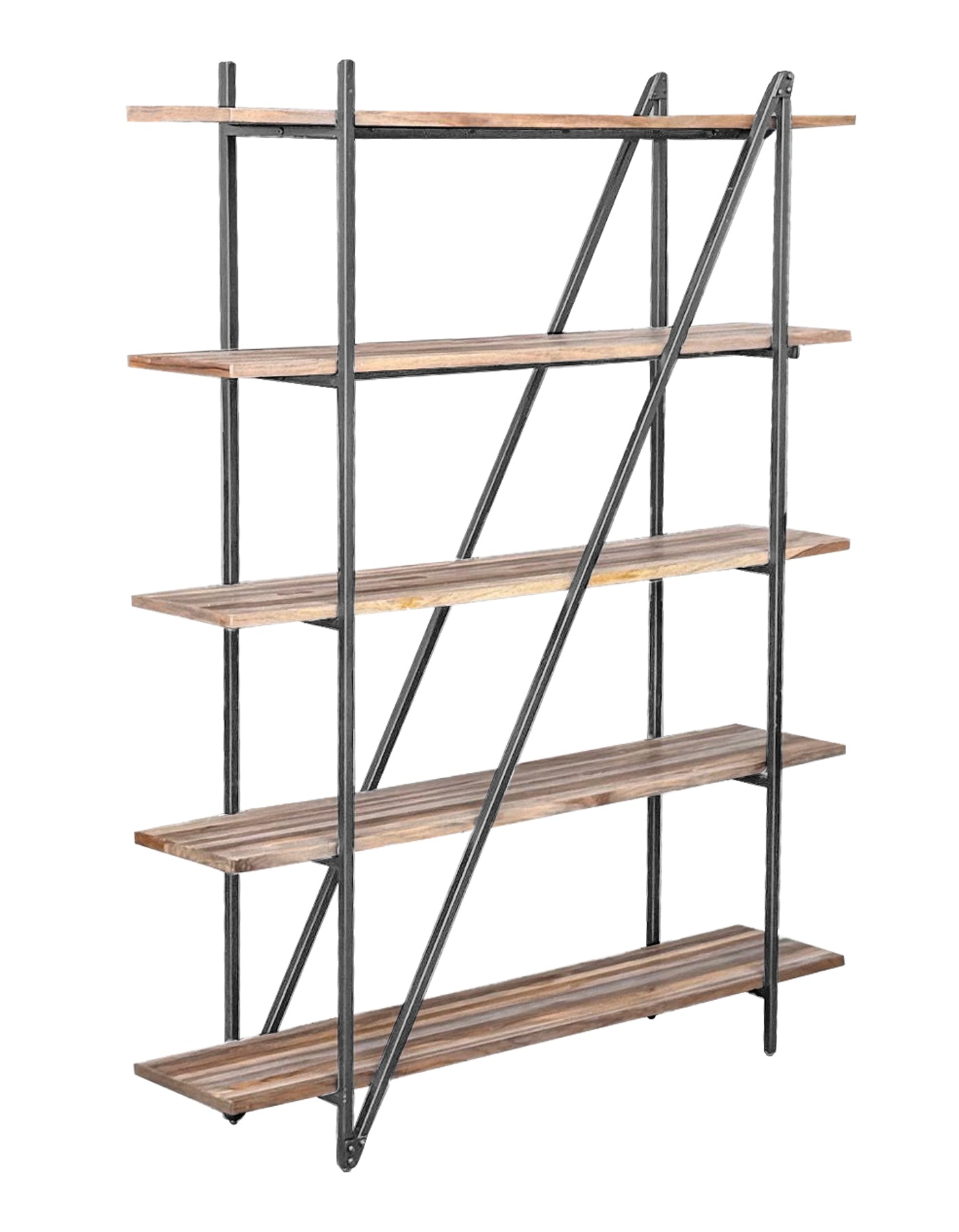 RECYCLED: SHELF MADE OF RECYCLED TEAK WOOD