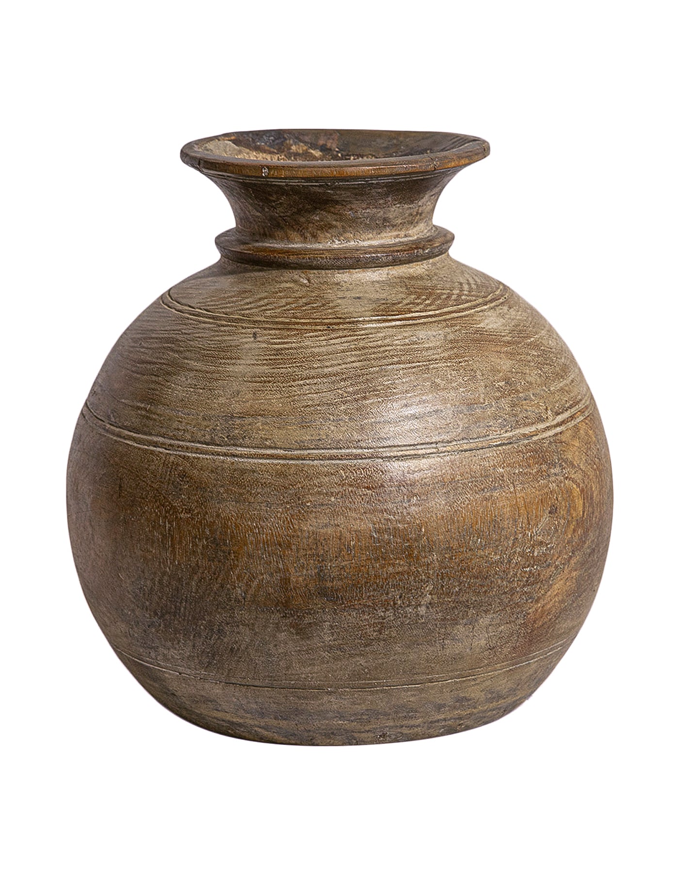 ORIGINAL LARGE WOODEN POT