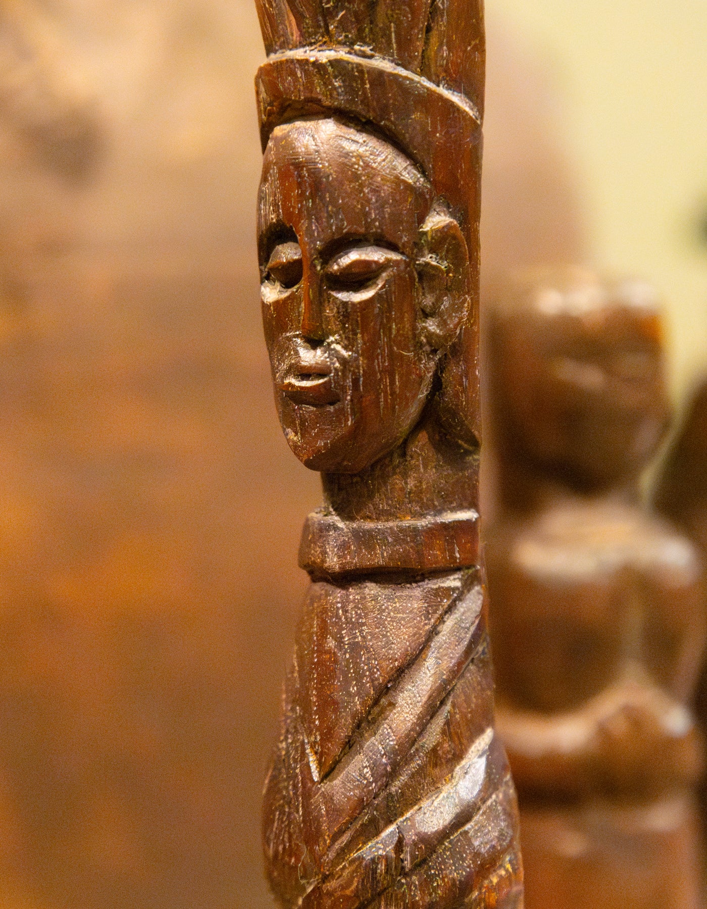 BEAUTIFUL HAND-CARVED WOOD STATUES