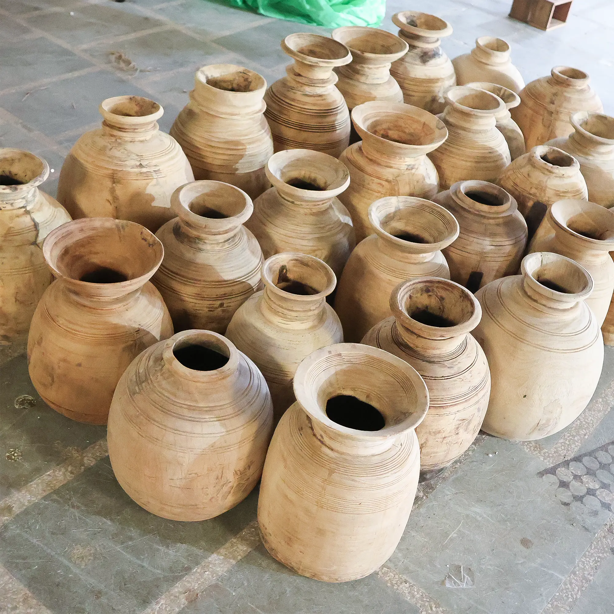 Wooden jar