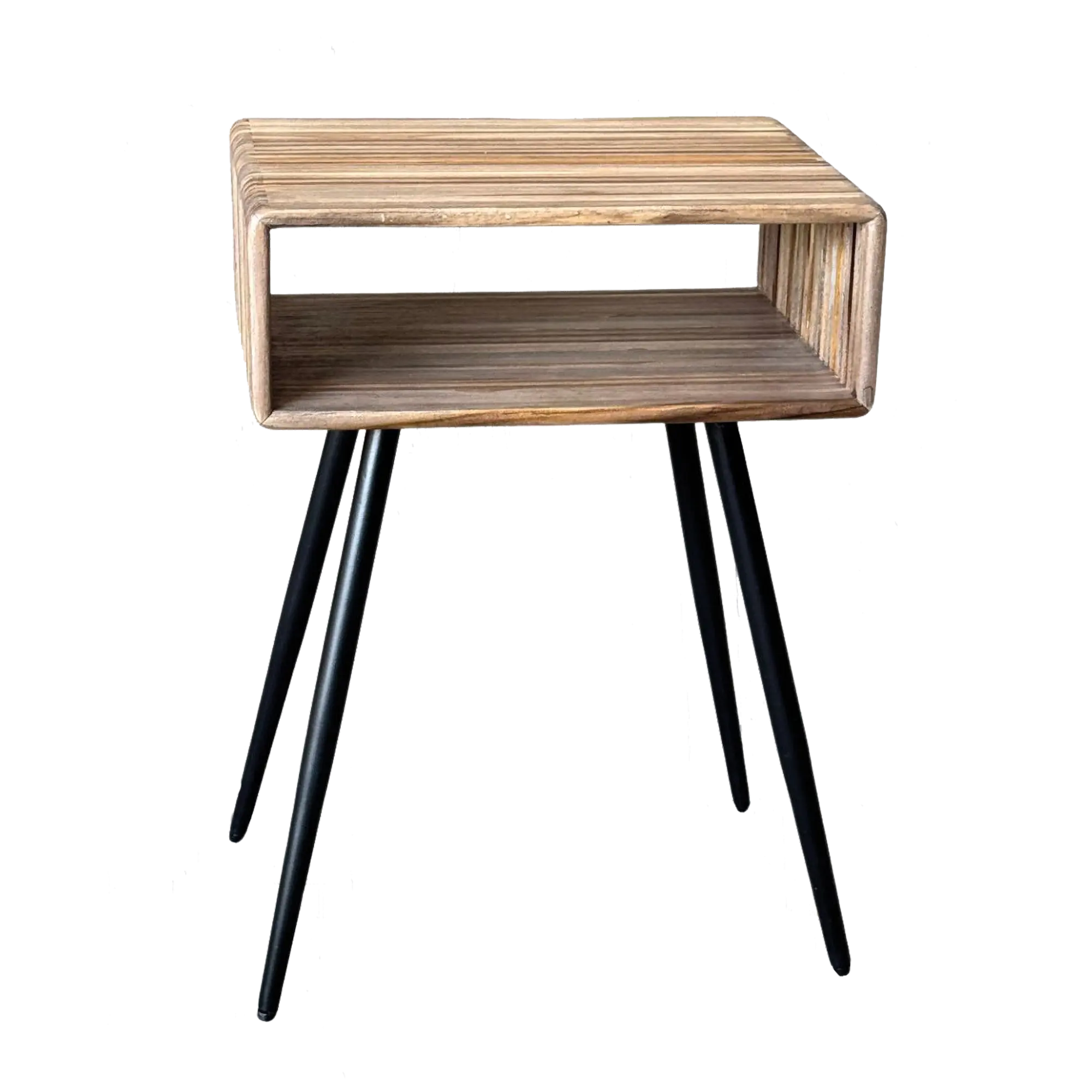 RECYCLED: Side el. Sengebord i Genanvendt Teaktræ
