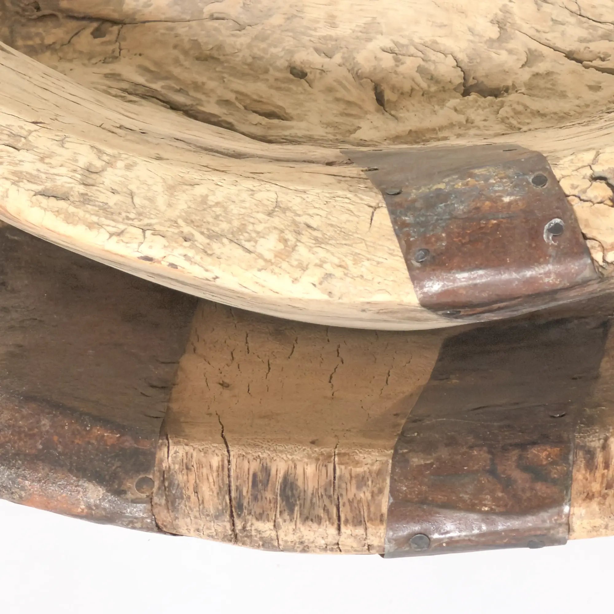 Original hand-carved wooden bowl – unique vintage bowl with patina