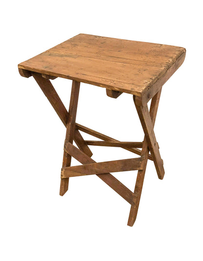 ORIGINAL: Vintage klapbord i træ – unikt originalt bord med smuk patina og historie
