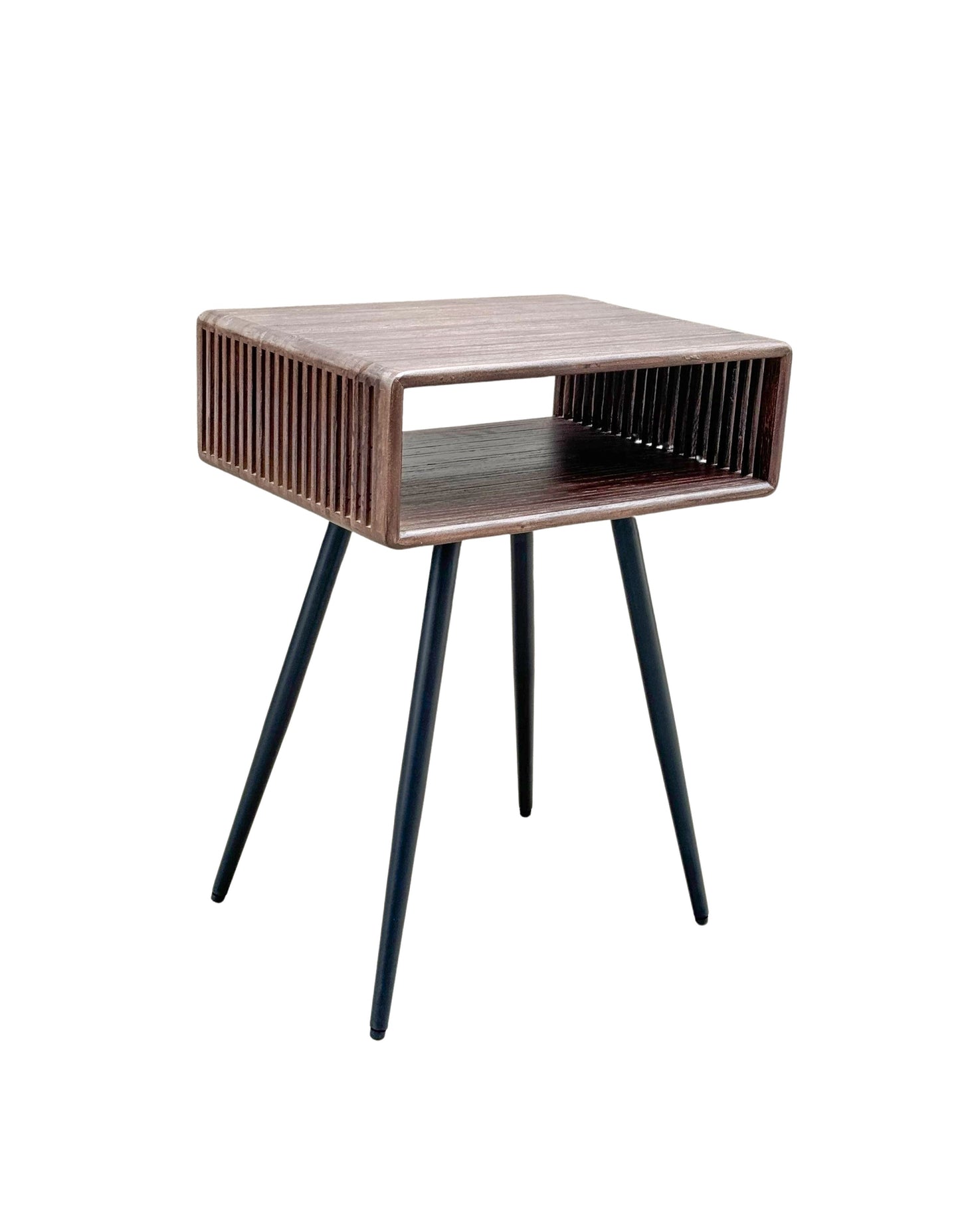 RECYCLED: SIDE El. SENGEBORD I GENANVENDT TEAKTRÆ