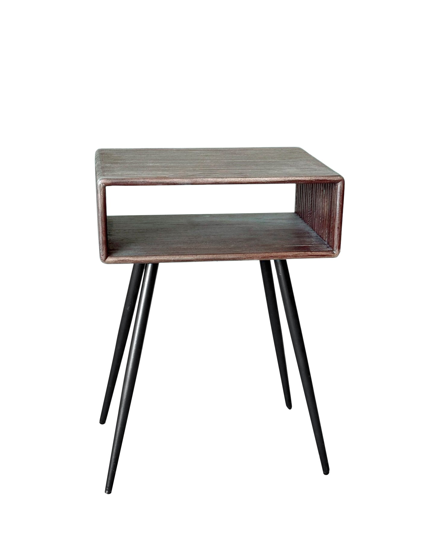 RECYCLED: Side or Bedside Table in Recycled Teak