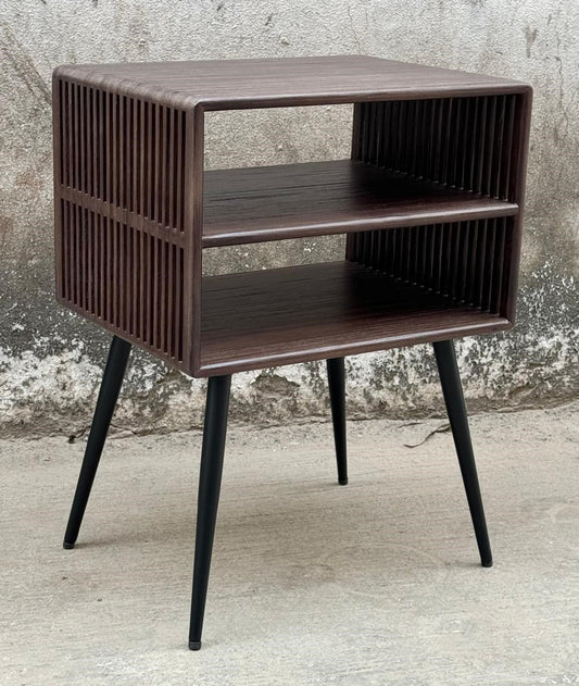 RECYCLED: BEDSIDE TABLE IN RECYCLED TEAK WOOD