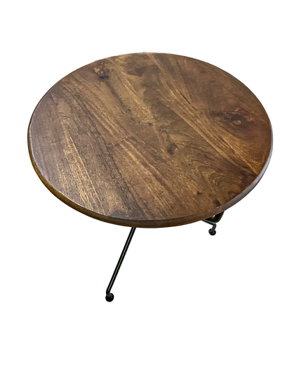 FOLDING TABLE WITH WOODEN TOP