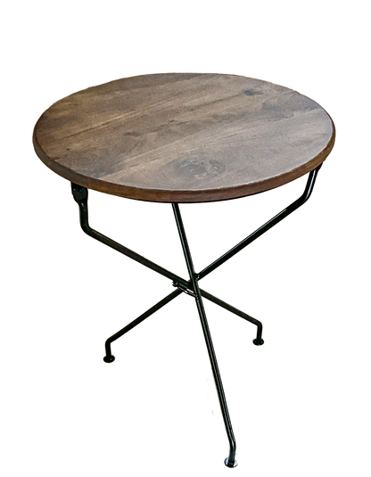 FOLDING TABLE WITH WOODEN TOP