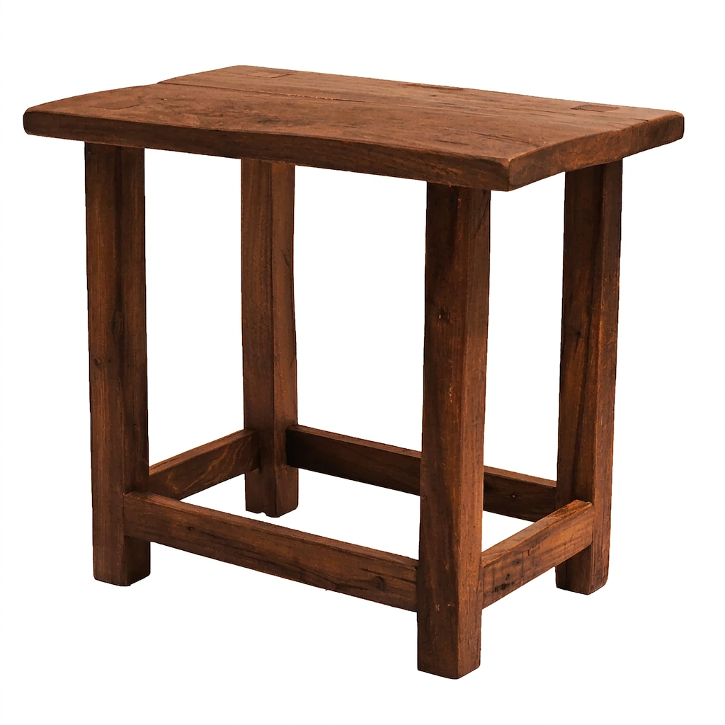 RECYCLED: RUSTIC STOOL MADE FROM RECYCLED WOOD