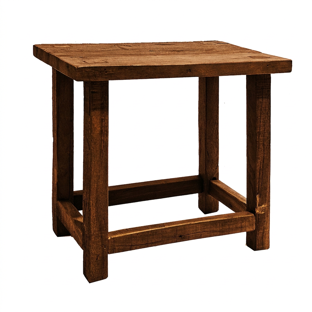 RECYCLED: RUSTIC STOOL MADE FROM RECYCLED WOOD
