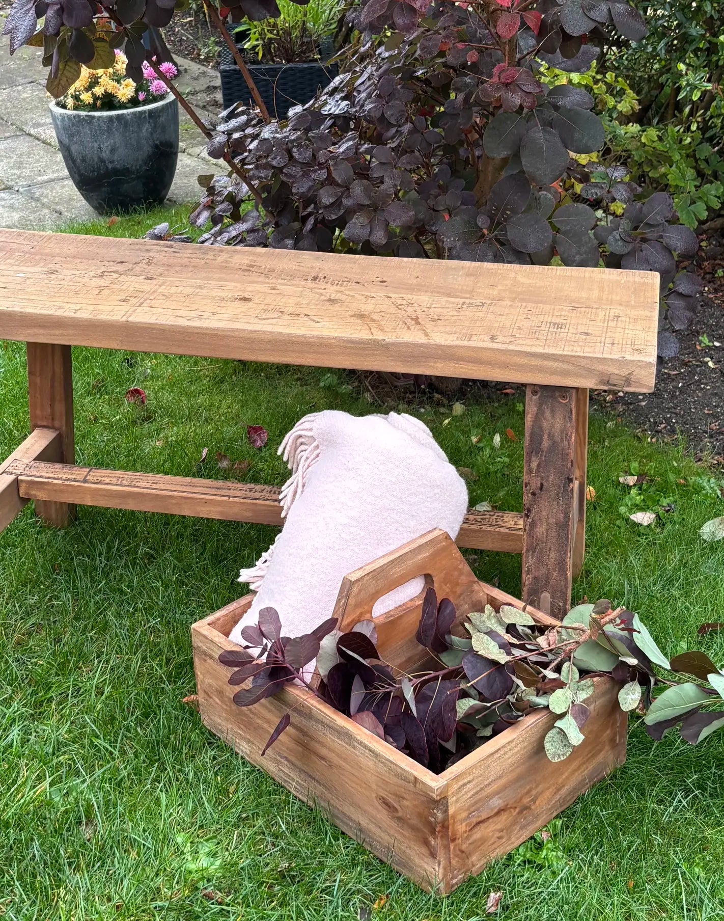 RECYCLED: Rustic Wooden Crate from Reclaimed Wood