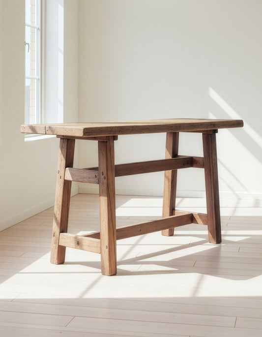 RECYCLED: Bænk af Genanvendt Træ