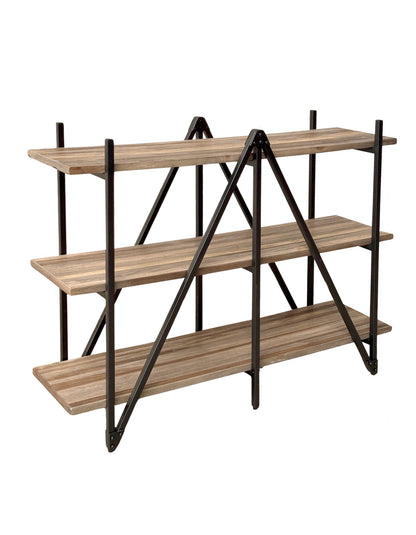 RECYCLED: SHELF MADE OF RECYCLED TEAK WOOD