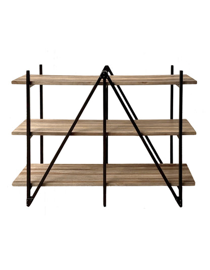 RECYCLED: SHELF MADE OF RECYCLED TEAK WOOD