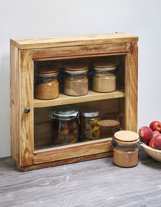 RECYCLED: RUSTIC WOODEN CABINET