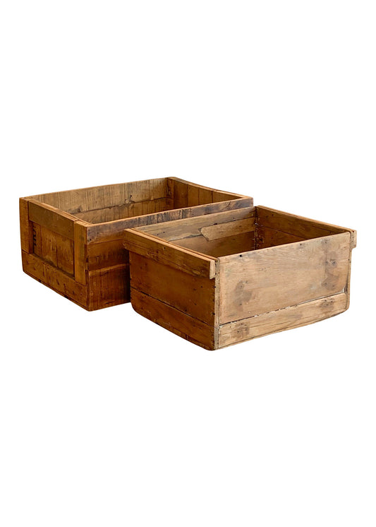 ORIGINAL WOODEN BOXES - SET OF TWO