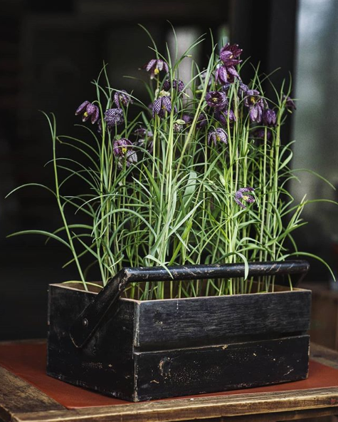 WOODEN BOXES MADE FROM RECYCLED WOOD, BLACK, SET OF TWO