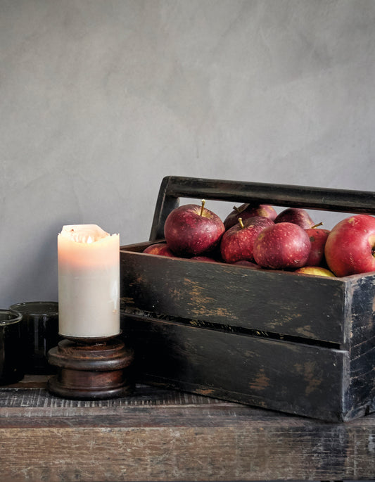 WOODEN BOXES MADE FROM RECYCLED WOOD, BLACK, SET OF TWO