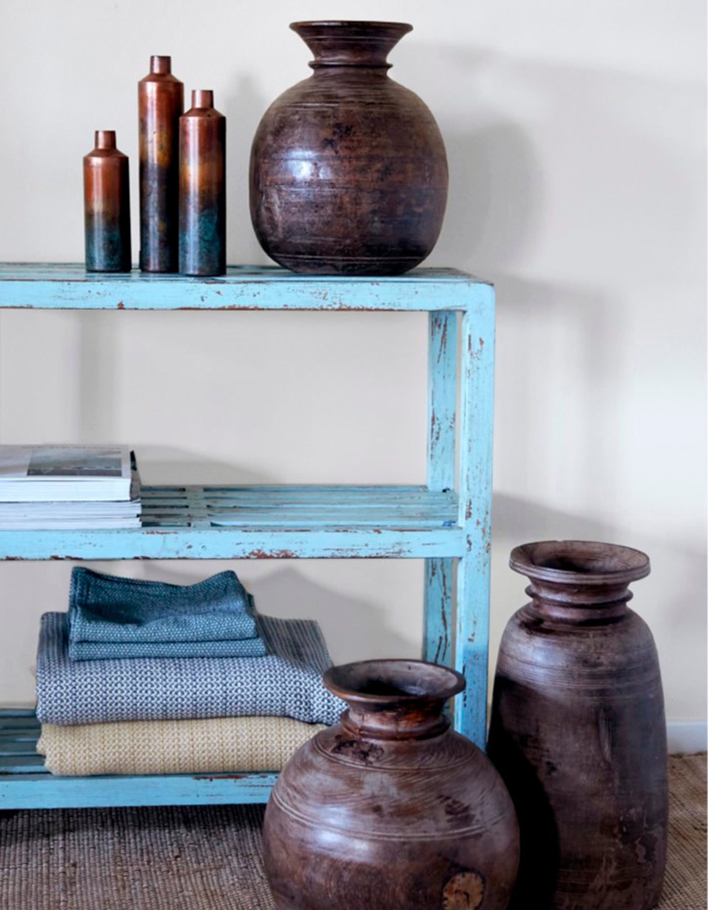 ORIGINAL LARGE WOODEN POT