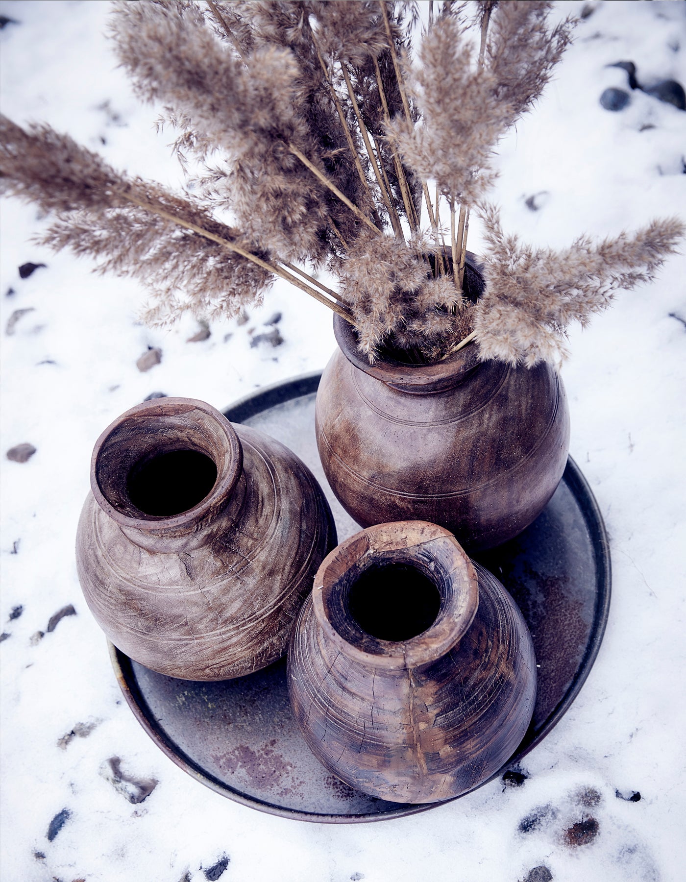 ORIGINAL LARGE WOODEN POT