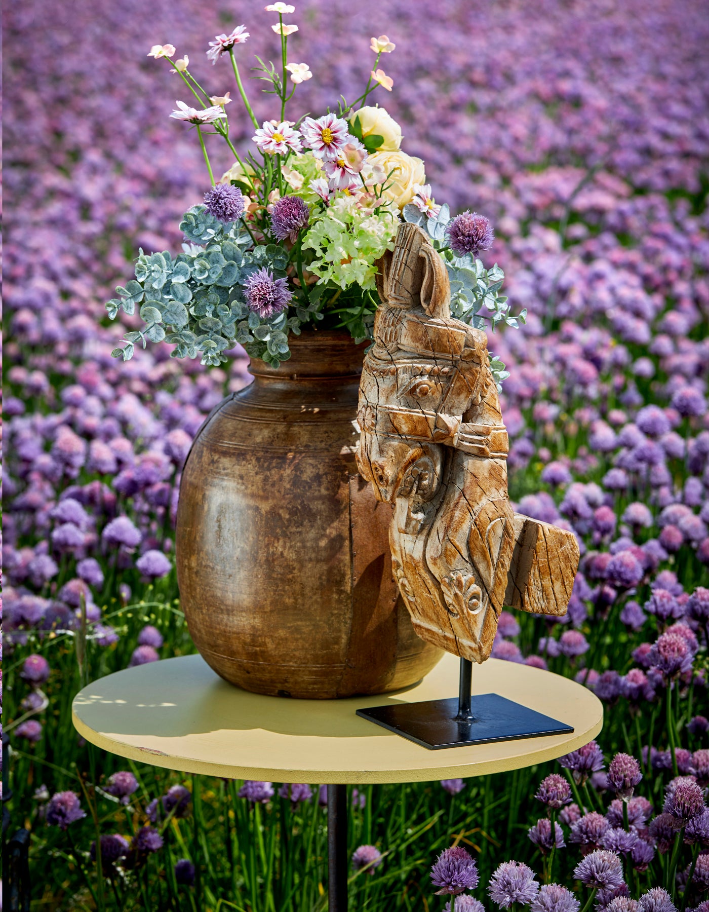 ORIGINAL LARGE WOODEN POT