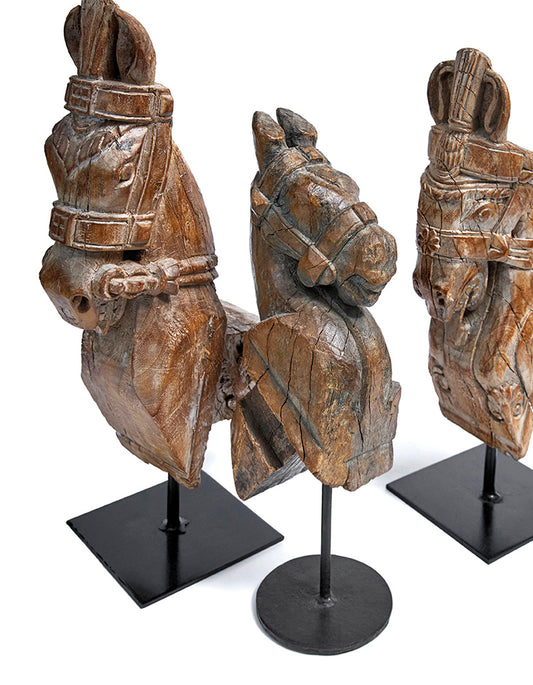 ORIGINAL OLD HORSES ON FOOT, A PAIR