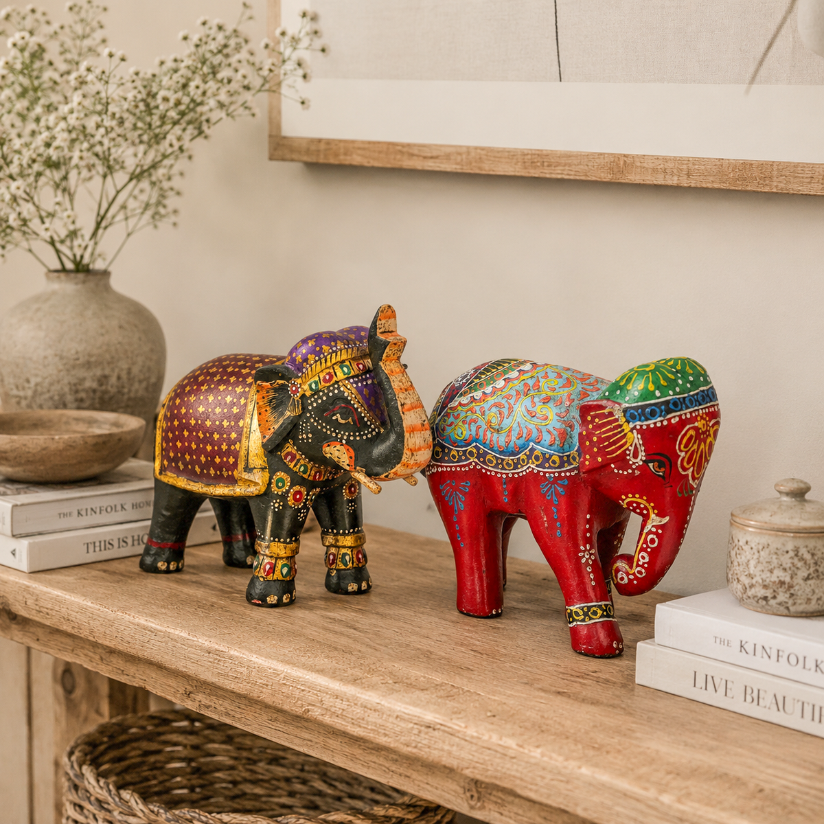 Hand-painted elephant