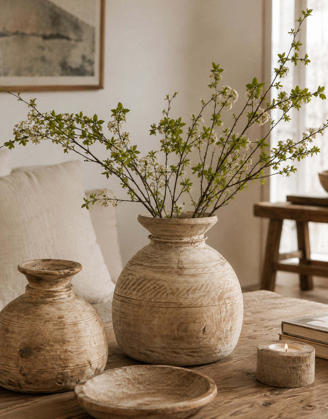 Wooden jar