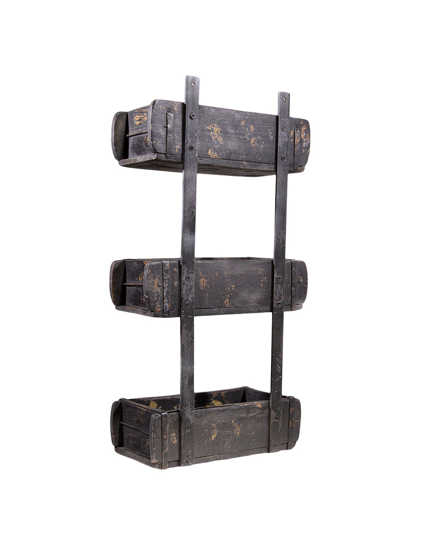UPCYCLED: Wall Rack made of Original Brick Moulds