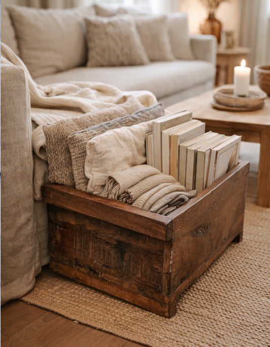 ORIGINAL: Wooden Crate Discovered by Sjælsø – Unique Storage with Soul and History