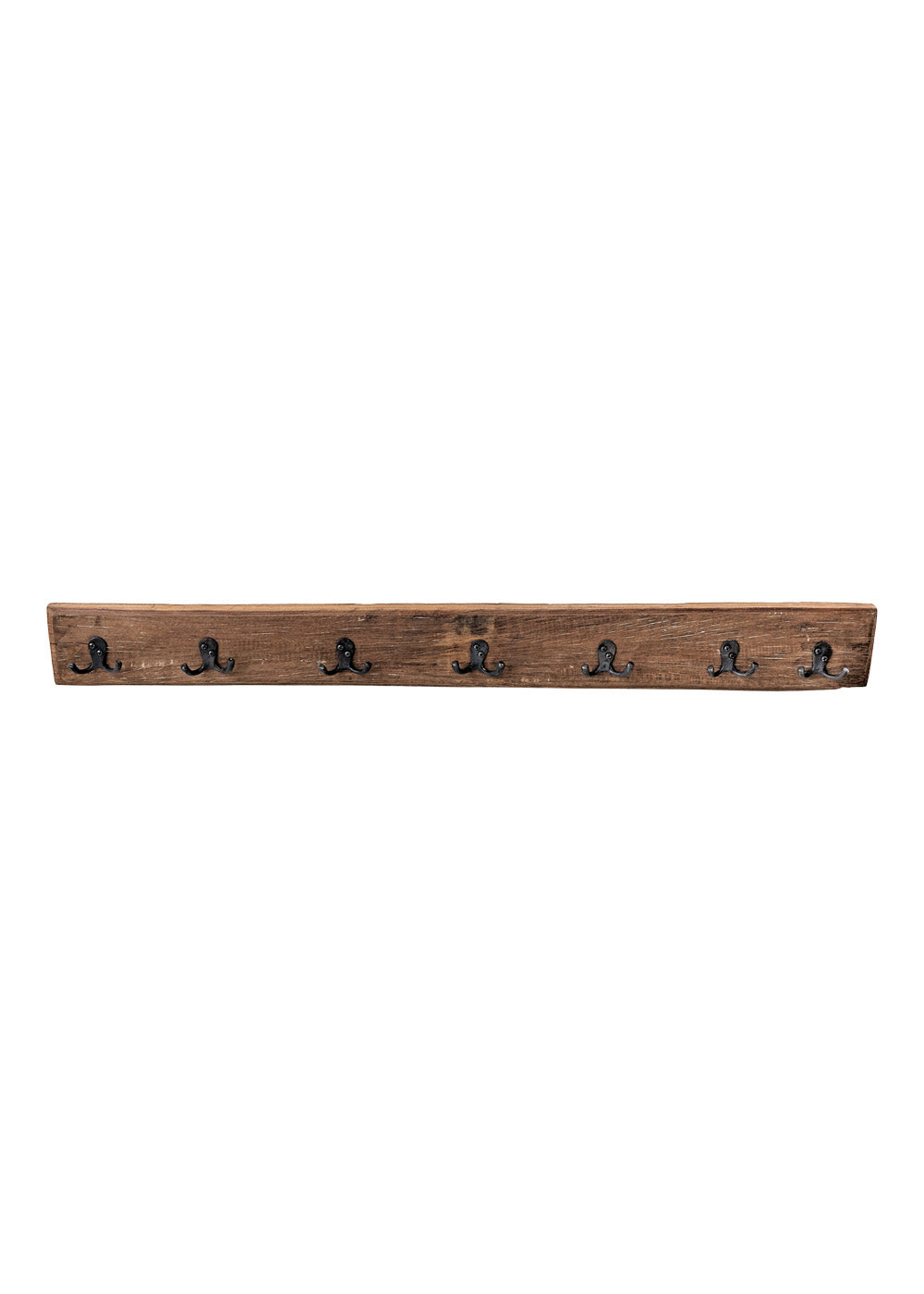 COAT RACK WITH 7 HOOKS MADE FROM RECYCLED WOOD.