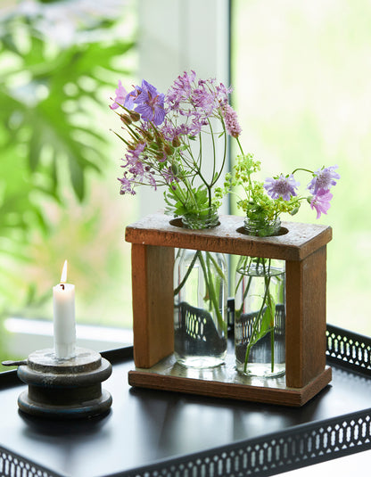 RECYCLED: Rustik Vase i Genbrugstræ