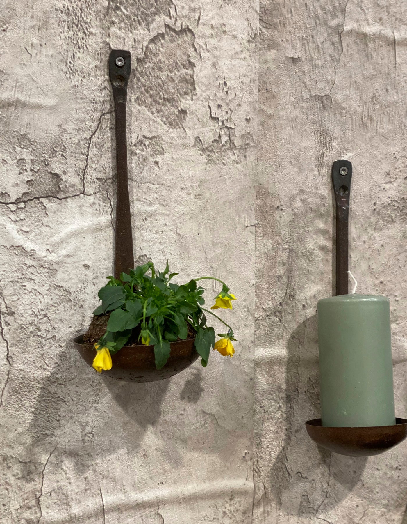 UPCYCLED: Gammel Jernske - Nu som Lysestage