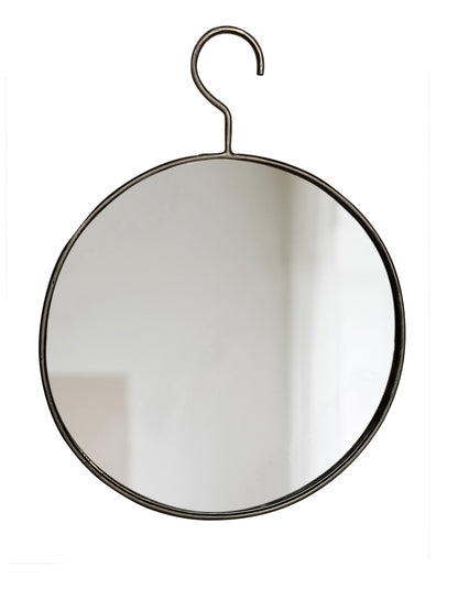 Rundt Spejl i Industriel Stil