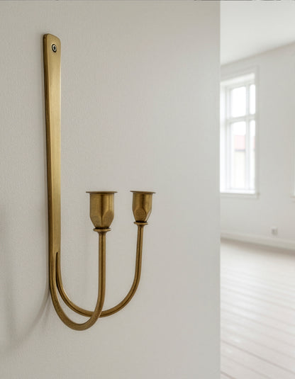 Vægophængt Lysestage til 2 Lys