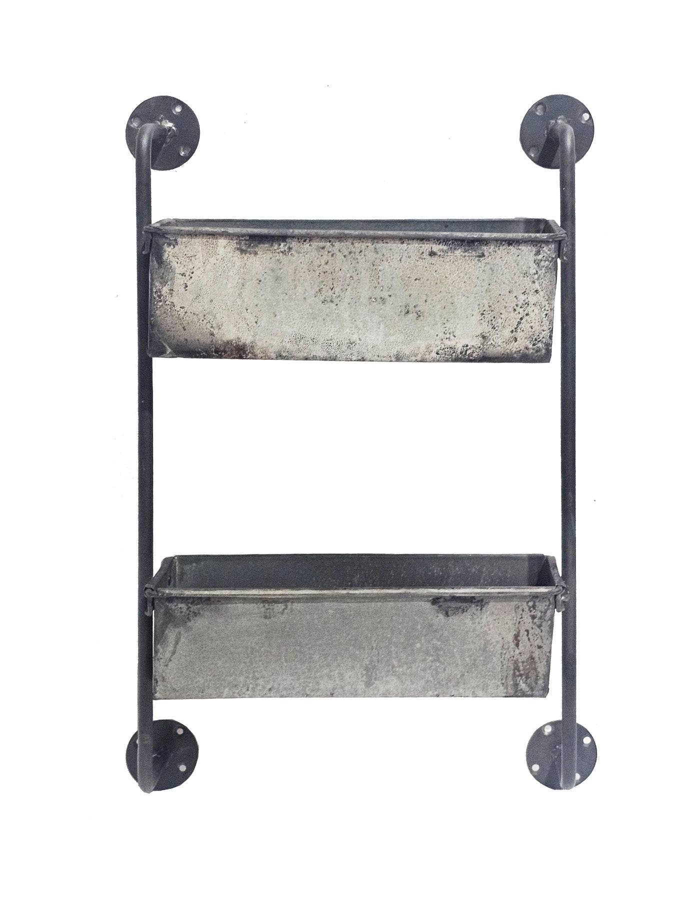 UPCYCLED: Shelf Crafted from Old Iron Trays