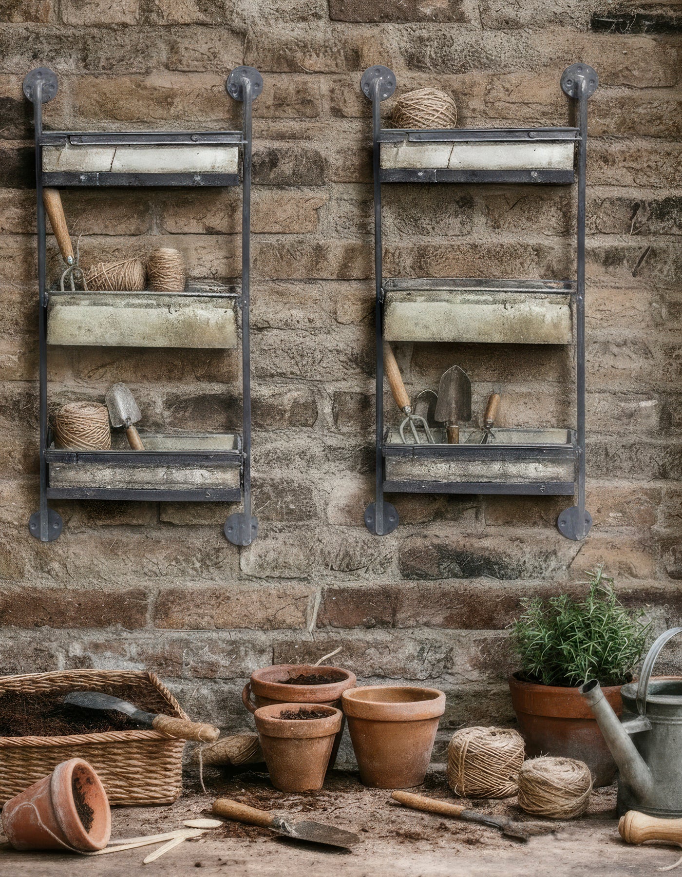 UPCYCLED: Shelf crafted from Old Iron Trays
