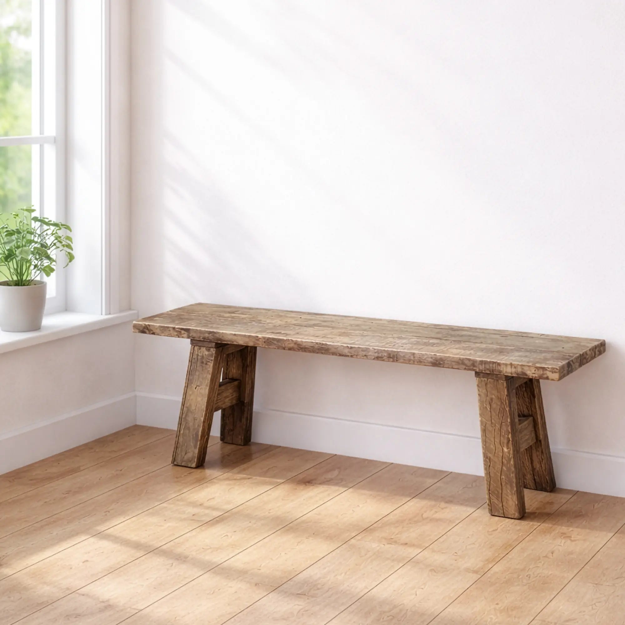 RECYCLED: Bench Crafted of Reclaimed Wood 