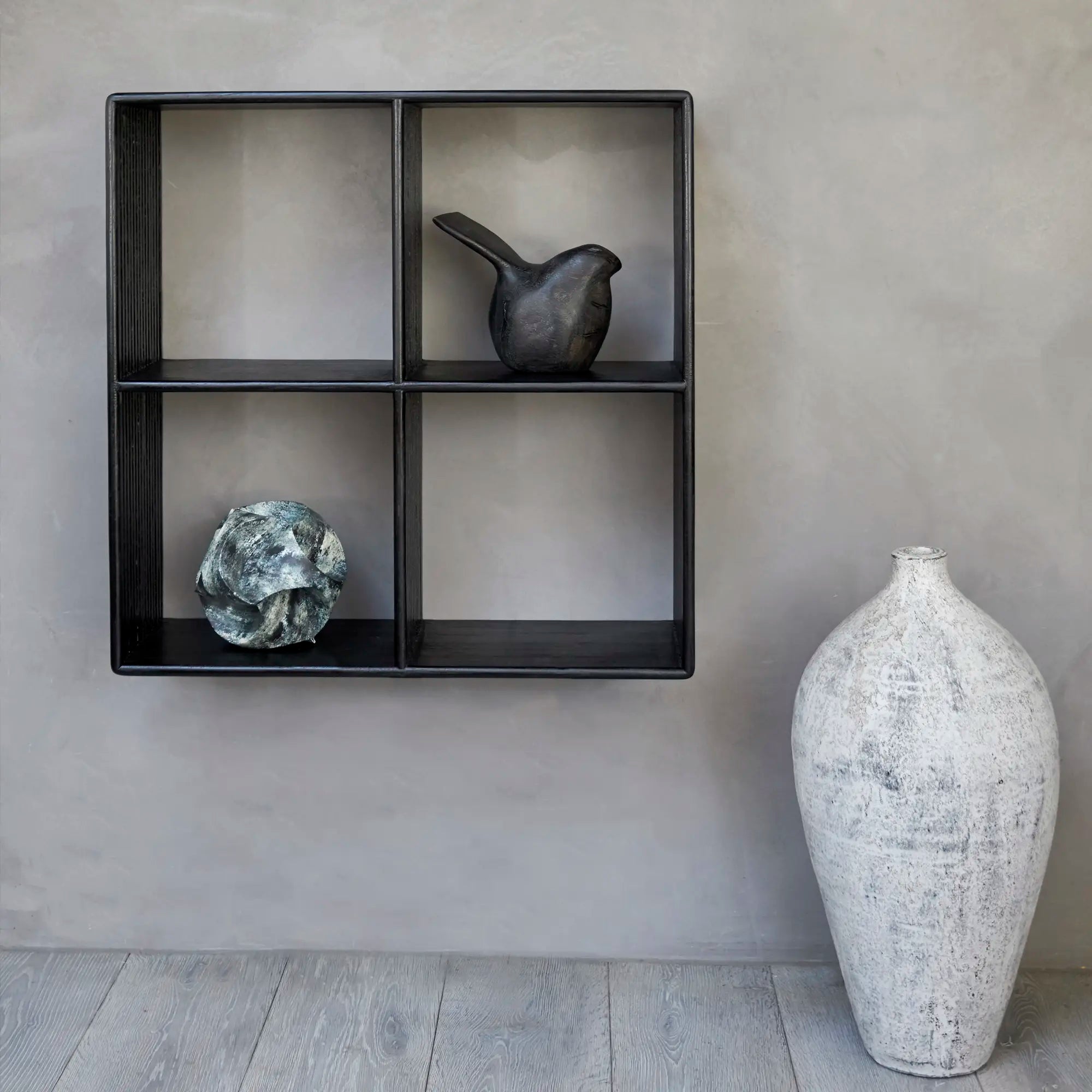 RECYCLED: Wall Shelf of Recycled Teak Wood