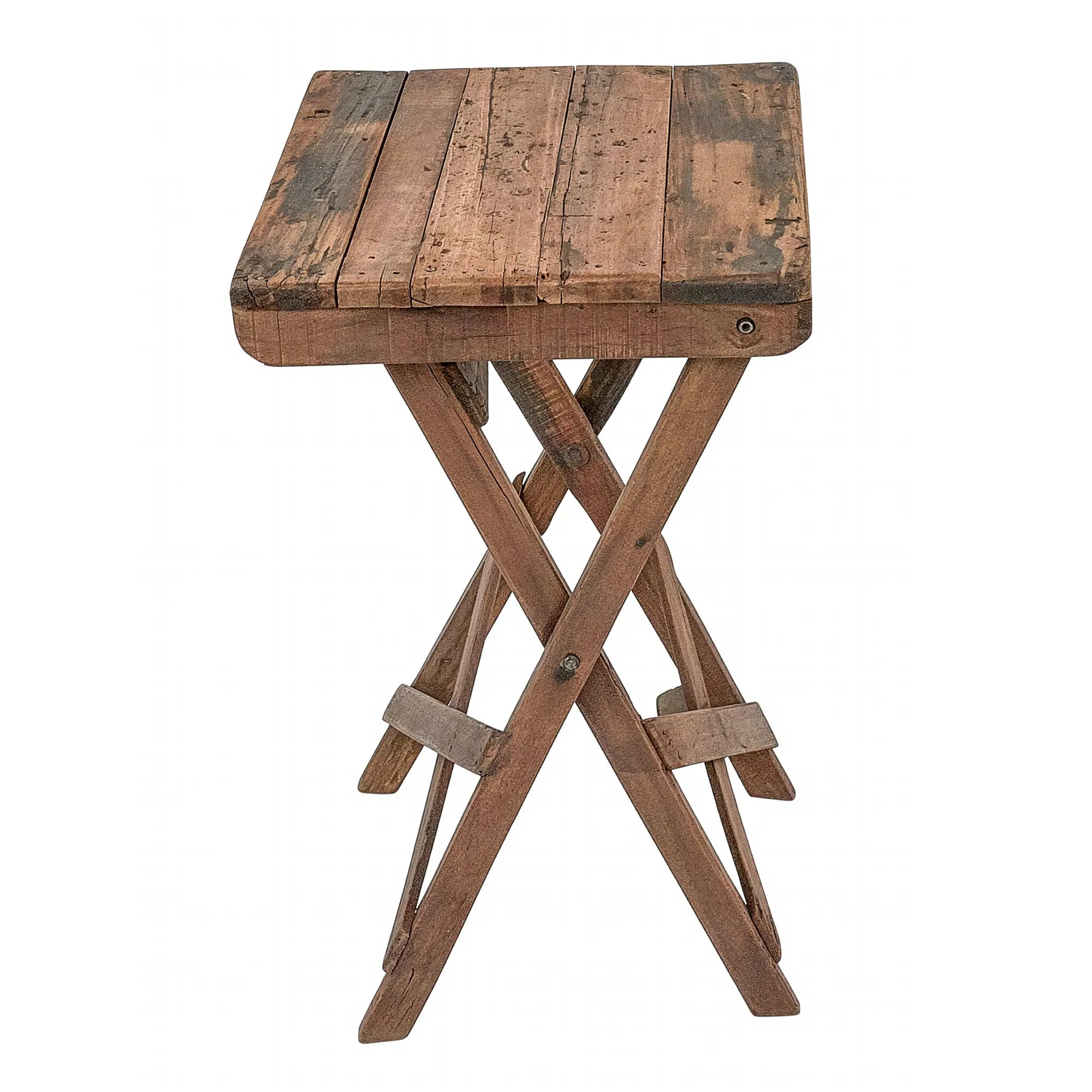 Originalt Klapbord i Træ | Unikt Vintagebord med Patina