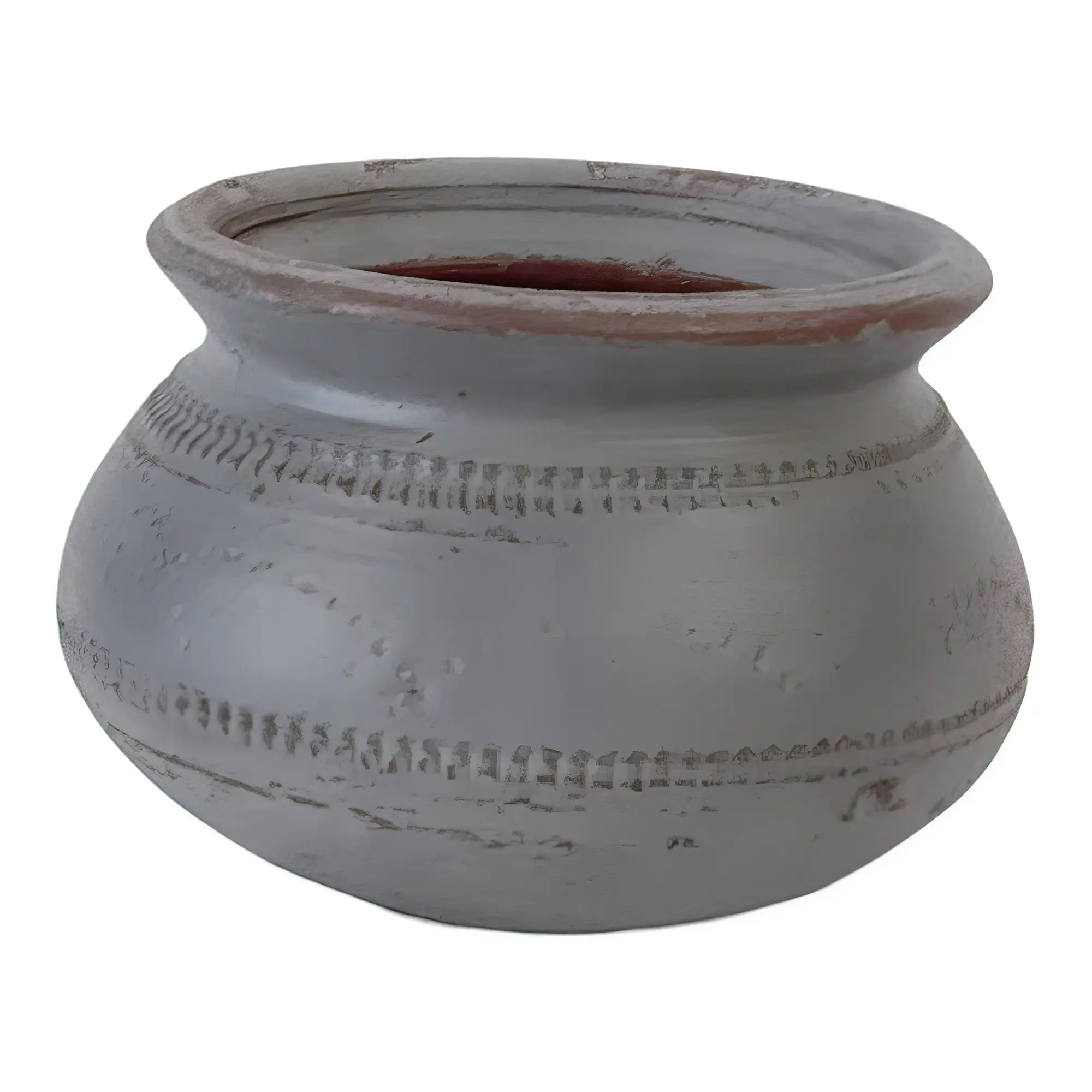 HANDMADE: Small Grey Clay Pot