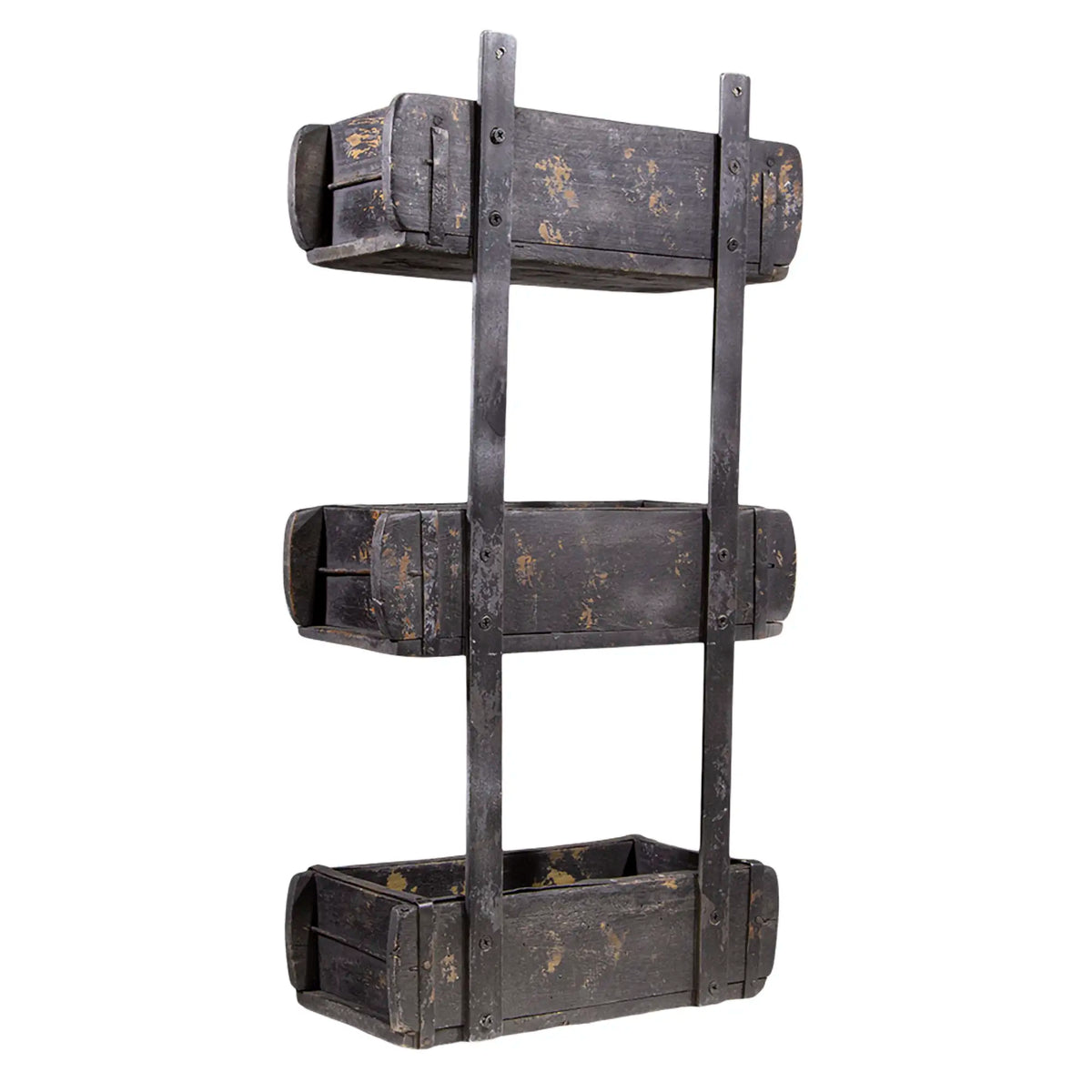 UPCYCLED: Wall Rack made of Original Brick Moulds