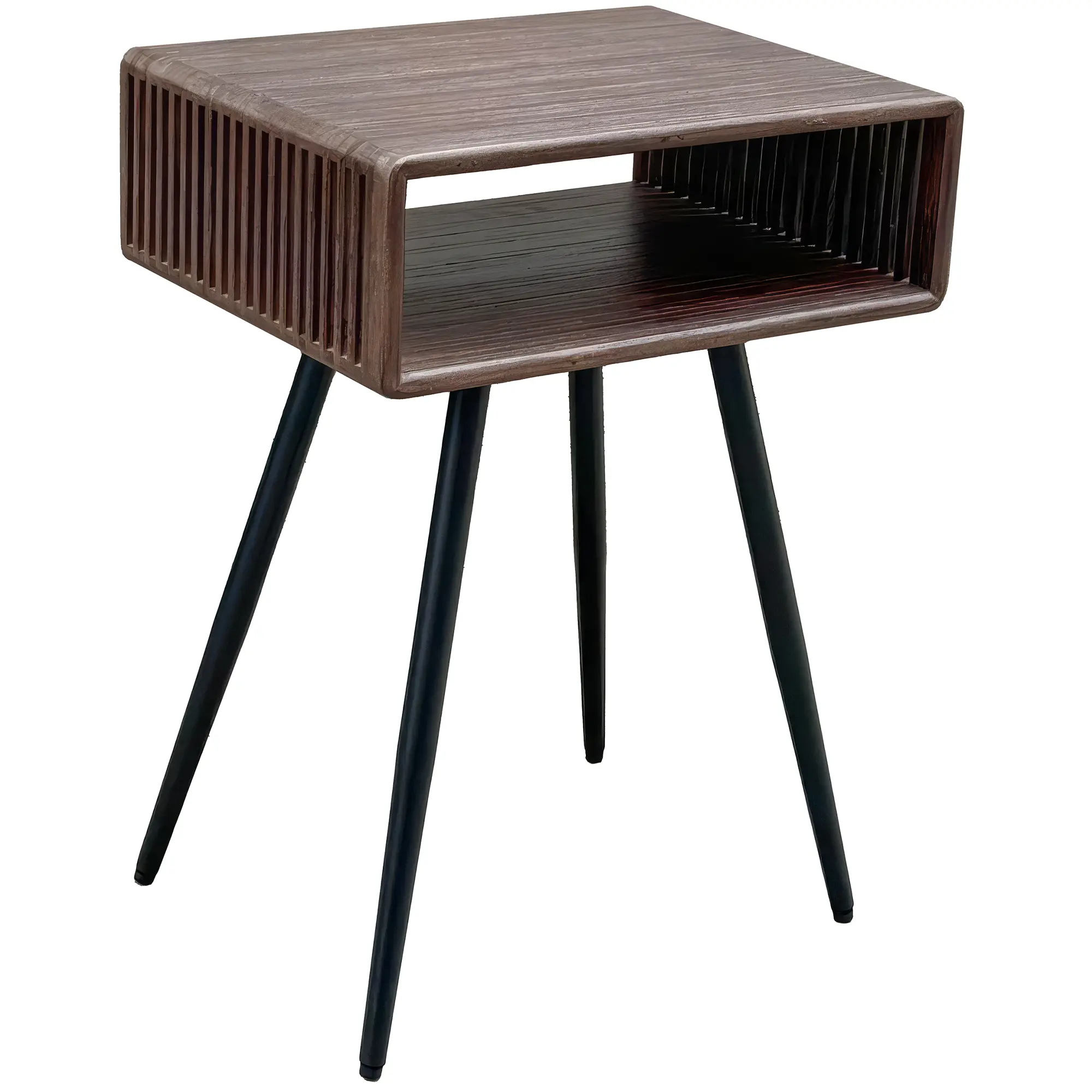 RECYCLED: Side or Bedside Table in Recycled Teak