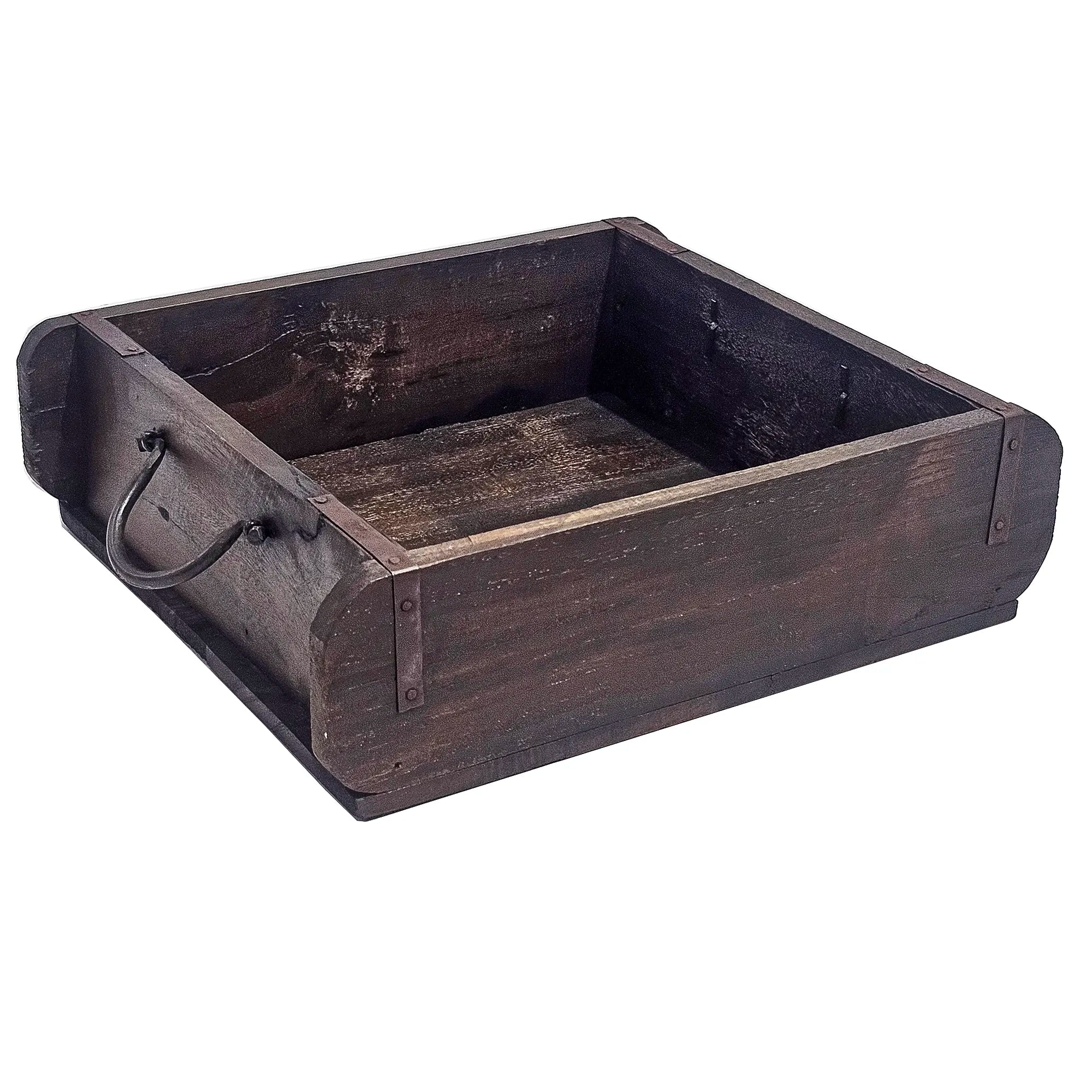 RECYCLED: Black Tray – Unique Tray in Reclaimed Wood with a Story