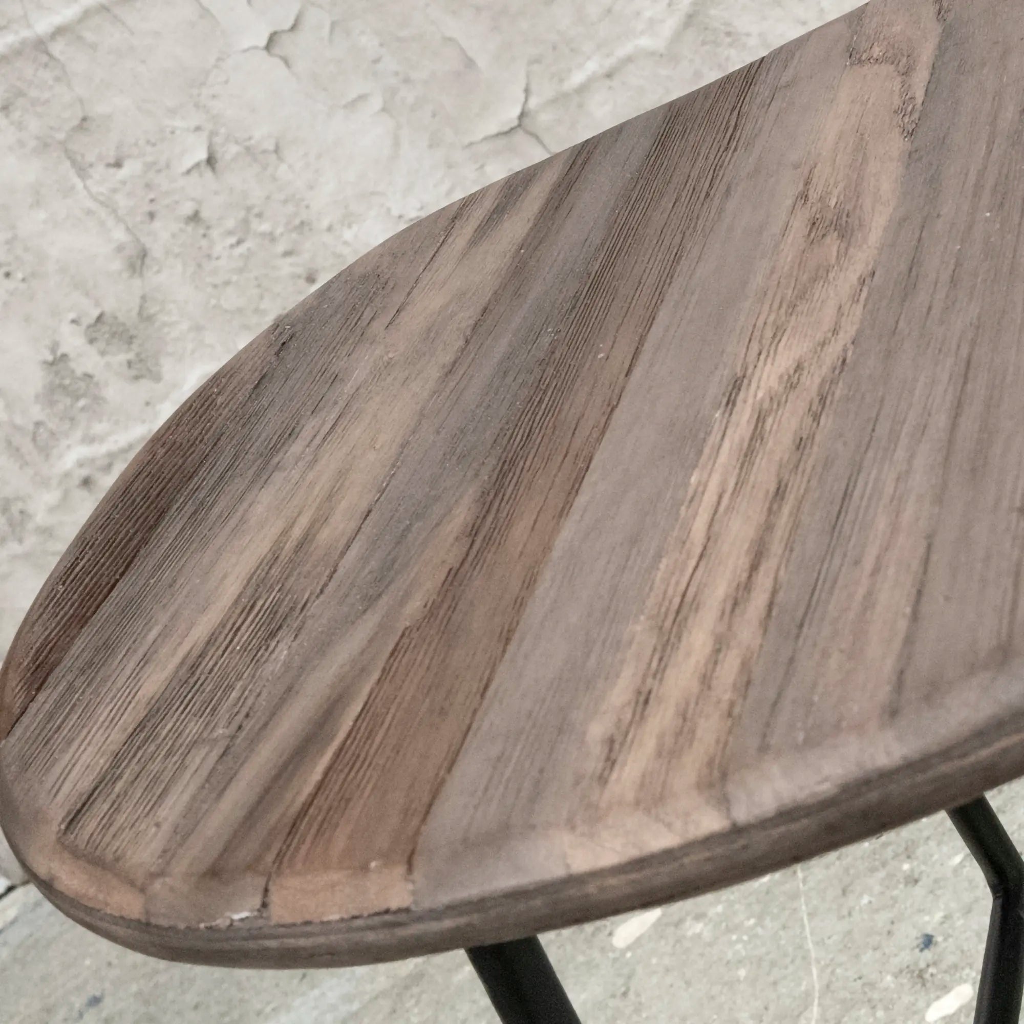 RECYCLED: Stool in Recycled Teak Wood