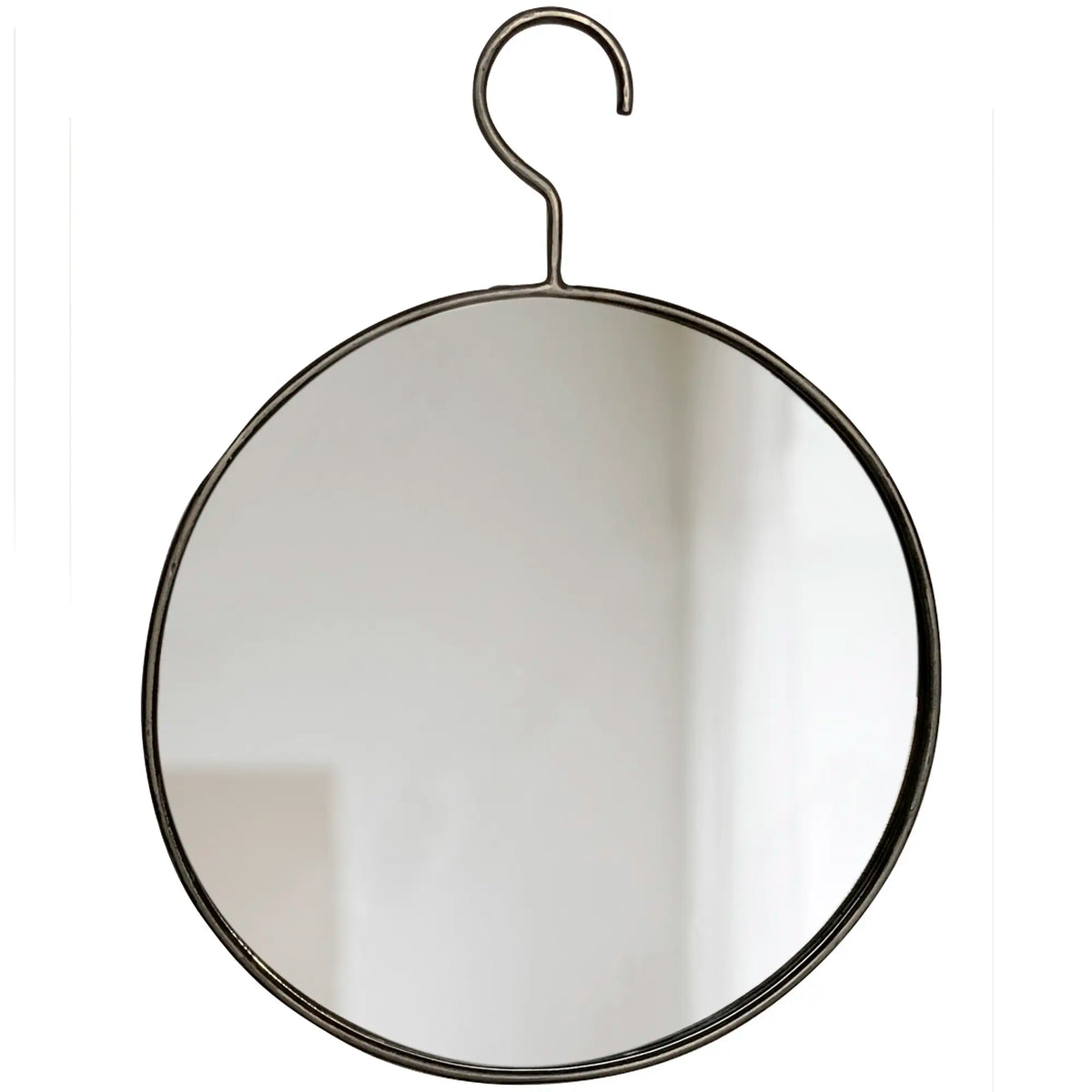 Round Mirror in Industrial Style