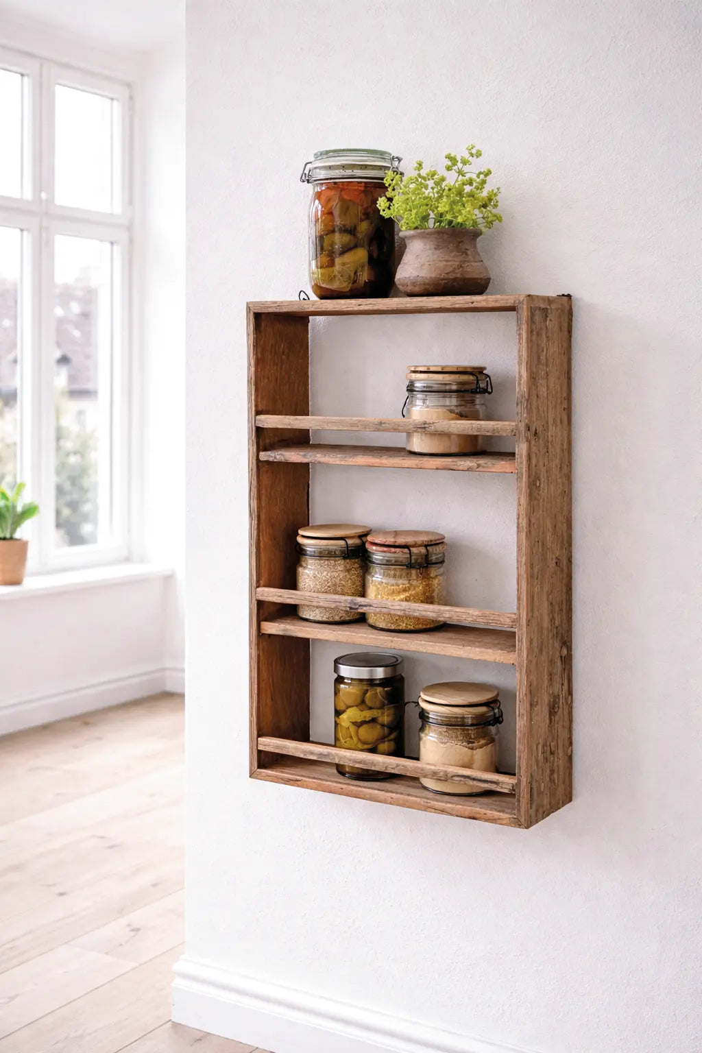 RECYCLED: Wall Shelf of Reclaimed Wood