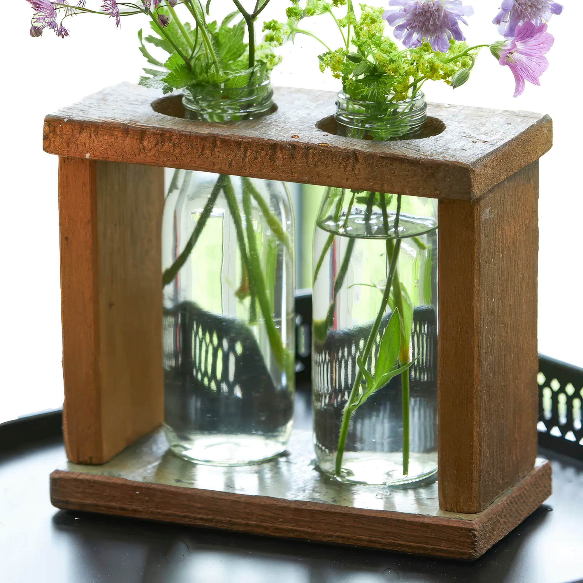 RECYCLED: Rustik Vase i Genbrugstræ